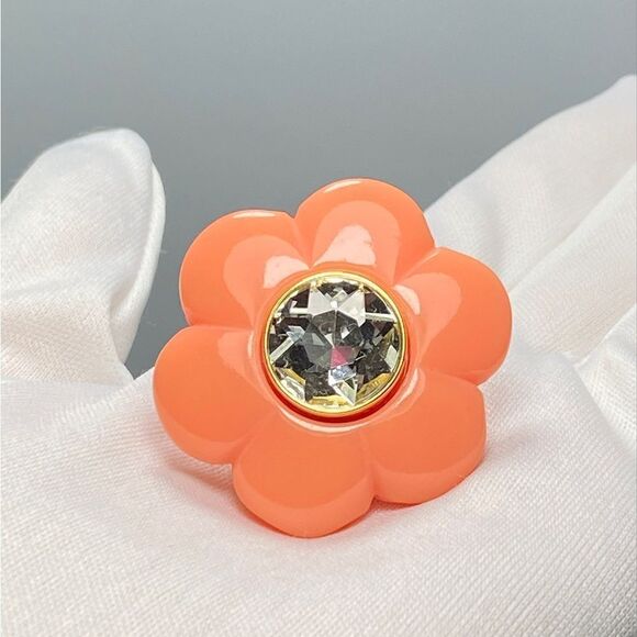 Lele Sadoughi Daphne 14K Gold-Plated, Resin, & Crystal Clip-On Earrings - Picture 4 of 7